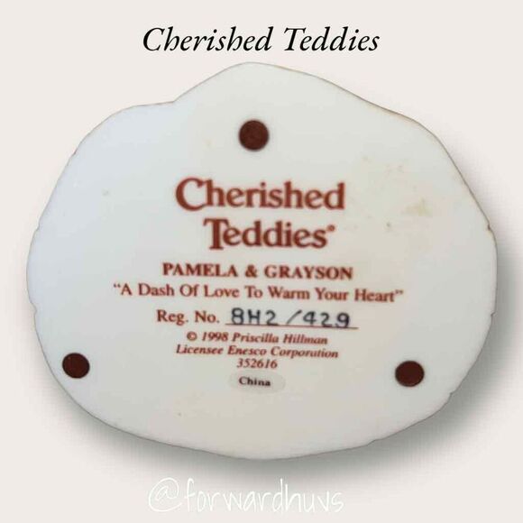 Enesco Cherished Teddies Sugar & Spice “A Dash of Love To Warm Your Heart” - REA - Picture 3 of 9